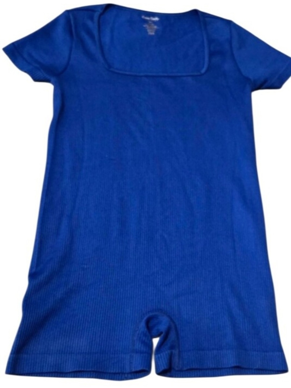 Cotton Candy Royal Blue Short-Sleeve One-Piece Bodysuit